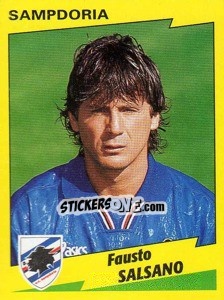 Sticker Fausto Salsano - Calciatori 1996-1997 - Panini