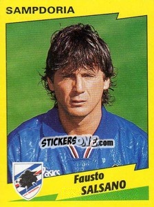 Sticker Fausto Salsano - Calciatori 1996-1997 n. 315 - Panini