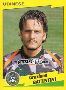Sticker Graziano Battistini - Calciatori 1996-1997 n. 324 - Panini