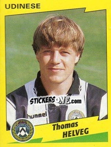 Cromo Thomas Helveg - Calciatori 1996-1997 - Panini