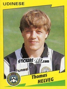 Sticker Thomas Helveg - Calciatori 1996-1997 n. 330 - Panini