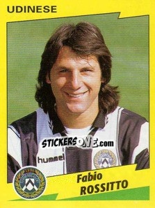 Sticker Fabio Rossitto - Calciatori 1996-1997 n. 332 - Panini