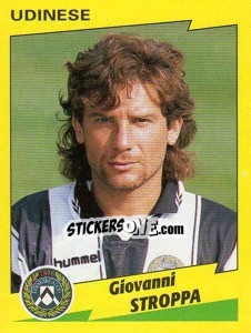 Sticker Giovanni Stroppa - Calciatori 1996-1997 n. 334 - Panini