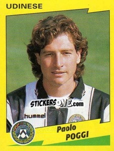 Sticker Paolo Poggi - Calciatori 1996-1997 n. 337 - Panini
