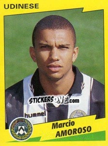 Cromo Márcio Amoroso - Calciatori 1996-1997 - Panini