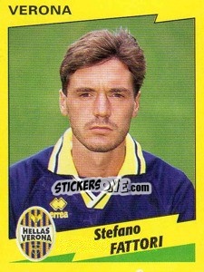 Figurina Stefano Fattori - Calciatori 1996-1997 - Panini
