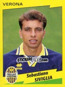 Cromo Sebastiano Siviglia - Calciatori 1996-1997 - Panini