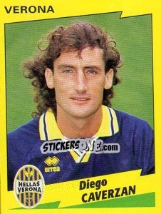 Sticker Diego Caverzan - Calciatori 1996-1997 n. 346 - Panini