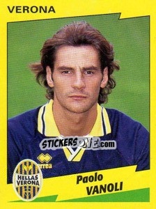 Sticker Paolo Vanoli - Calciatori 1996-1997 n. 348 - Panini