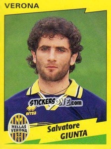 Sticker Salvatore Giunta - Calciatori 1996-1997 n. 349 - Panini