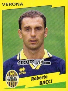 Sticker Roberto Bacci - Calciatori 1996-1997 n. 350 - Panini