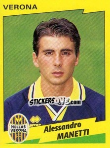 Sticker Alessandro Manetti - Calciatori 1996-1997 - Panini