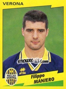 Sticker Filippo Maniero - Calciatori 1996-1997 n. 356 - Panini