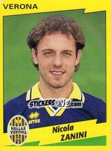 Sticker Nicola Zanini - Calciatori 1996-1997 - Panini