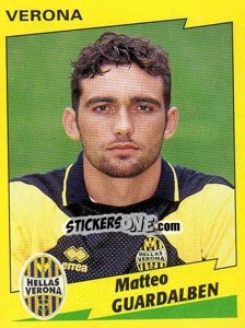 Sticker Matteo Guardalben - Calciatori 1996-1997 n. 358 - Panini