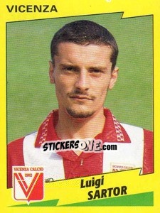 Sticker Luigi Sartor - Calciatori 1996-1997 - Panini