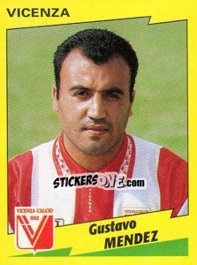 Sticker Gustavo Mendez - Calciatori 1996-1997 n. 365 - Panini