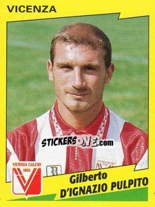 Cromo Gilberto d'Ignazio Pulpito - Calciatori 1996-1997 - Panini