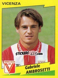 Sticker Gabriele Ambrosetti - Calciatori 1996-1997 n. 373 - Panini