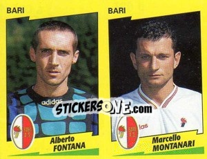 Sticker Fontana / Montanari  - Calciatori 1996-1997 - Panini