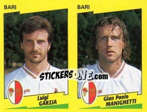 Figurina Garzja / Manighetti  - Calciatori 1996-1997 - Panini