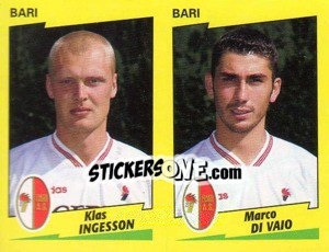 Sticker Ingesson / Di Vaio  - Calciatori 1996-1997 n. 385 - Panini