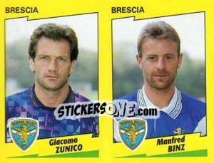 Sticker Zunico / Binz  - Calciatori 1996-1997 n. 389 - Panini