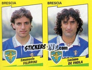 Sticker E.Filippini / De Paola  - Calciatori 1996-1997 n. 392 - Panini