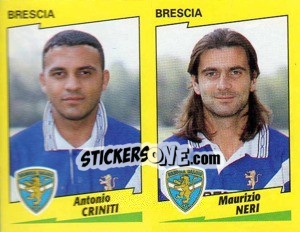 Cromo Criniti / Neri  - Calciatori 1996-1997 - Panini