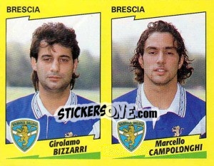 Sticker Bizzarri / Campolonghi  - Calciatori 1996-1997 n. 395 - Panini