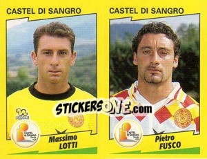 Sticker Lotti / Fusco  - Calciatori 1996-1997 n. 398 - Panini