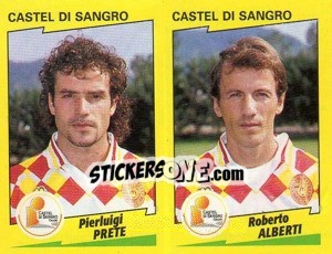 Sticker Prete / Alberti - Calciatori 1996-1997 n. 400 - Panini