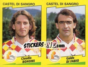 Sticker Bonomi / Di Fabio  - Calciatori 1996-1997 n. 401 - Panini