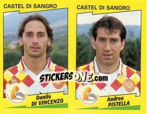 Sticker Di Vincenzo / Pistella  - Calciatori 1996-1997 n. 404 - Panini