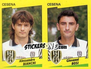 Figurina Bianchi / Bosi  - Calciatori 1996-1997 - Panini