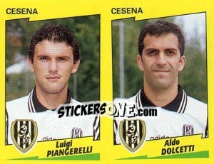 Sticker Piangerelli / Dolcetti  - Calciatori 1996-1997 n. 411 - Panini