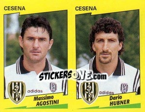 Cromo Agostini / Hubner  - Calciatori 1996-1997 - Panini