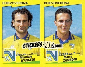 Figurina D'Angelo / Zamboni  - Calciatori 1996-1997 - Panini