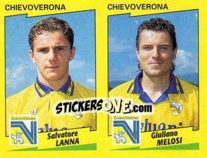 Sticker Lanna / Melosi  - Calciatori 1996-1997 n. 418 - Panini