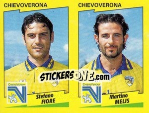 Sticker Fiore / Melis  - Calciatori 1996-1997 n. 419 - Panini