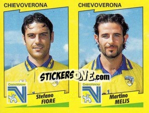 Cromo Fiore / Melis  - Calciatori 1996-1997 - Panini