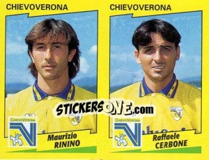 Sticker Rinino / Cerbone  - Calciatori 1996-1997 - Panini