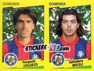 Figurina Logarzo / Miceli  - Calciatori 1996-1997 - Panini