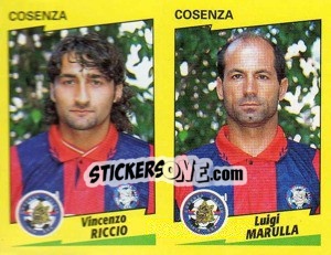 Sticker Riccio / Marulla - Calciatori 1996-1997 - Panini