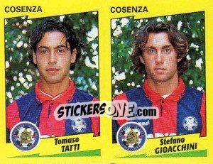 Sticker Tatti / Gioacchini  - Calciatori 1996-1997 n. 431 - Panini