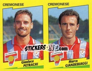 Sticker Petrachi / Giandebiaggi  - Calciatori 1996-1997 n. 437 - Panini