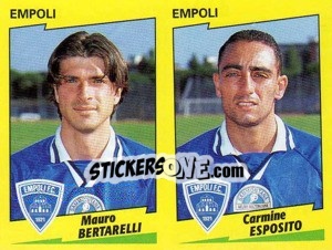 Sticker Bertarelli / Esposito  - Calciatori 1996-1997 n. 449 - Panini