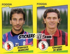 Sticker Mancini / Di Bari  - Calciatori 1996-1997 n. 452 - Panini