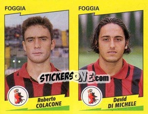 Sticker Colacone / Di Michele  - Calciatori 1996-1997 n. 458 - Panini