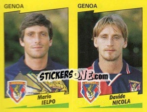 Sticker Ielpo / Nicola  - Calciatori 1996-1997 - Panini